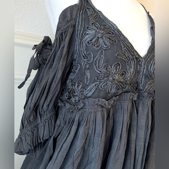 NEW FREE PEOPLE - Babydoll dress tunic Bali Badlands - Picture 8 of 12